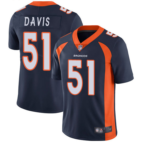 Men Denver Broncos #51 Todd Davis Navy Blue Alternate Vapor Untouchable Limited Player Football NFL Jersey->denver broncos->NFL Jersey